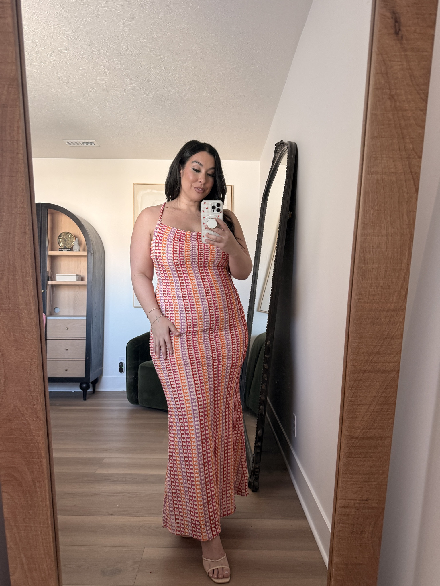 Under $100 printed textured scoop neck dress. Love this pattern and it’s super flattering! 
-
-
-
Spring midsize @Express haul 🤍
Express haul, Midsize haul, Spring Haul, Dress, OOTD, Express Midsize, Curvy haul, Jeans, Tops, Clothes, Easter 

#LTKSeasonal #LTKootd #LTKMidsize