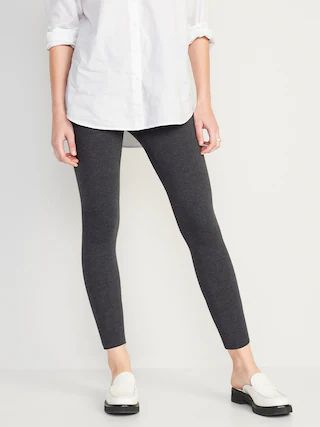 High Waisted 7/8-Length Leggings For Women | Old Navy (US)