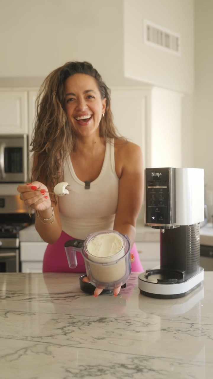 #ninjapartner Okay but 62g of protein… in ICE CREAM?! 🤯🍦you guys know I’m quite literally obsessed with making these in the Ninja Creami by @ninjakitchen—tastes like the creamiest, yummiest dessert, but fuels like a post-workout shake! It literally does not get better than that!!  If you’ve been thinking about getting one, this is your sign. Believe me, you won’t regret it! #ninjacreami 

#LTKParties #LTKFamily #LTKHome
