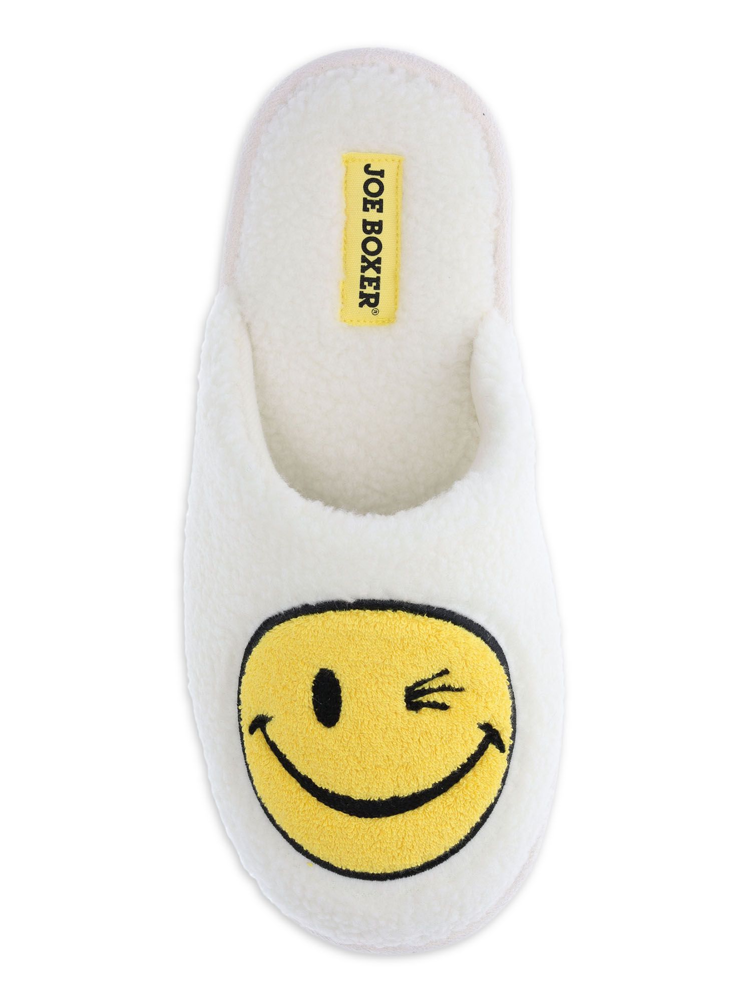 Joe Boxer Women's Smiley Face Slipper & Hat Gift Set | Walmart (US)