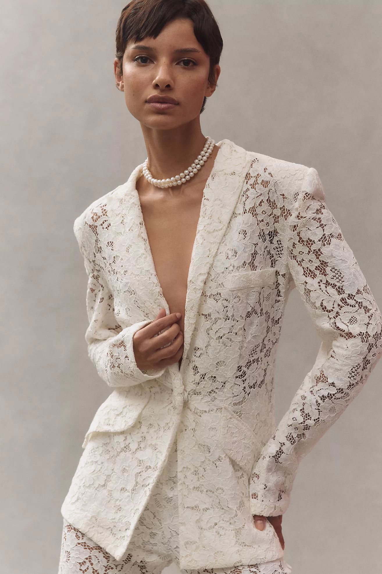 SANS FAFF Kensington Lace Blazer | Anthropologie (US)