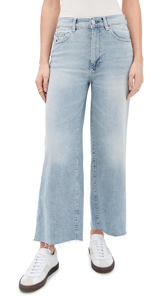 DL1961 Women's Hepburn Wide Leg High Rise Ankle Jeans | Amazon (US)