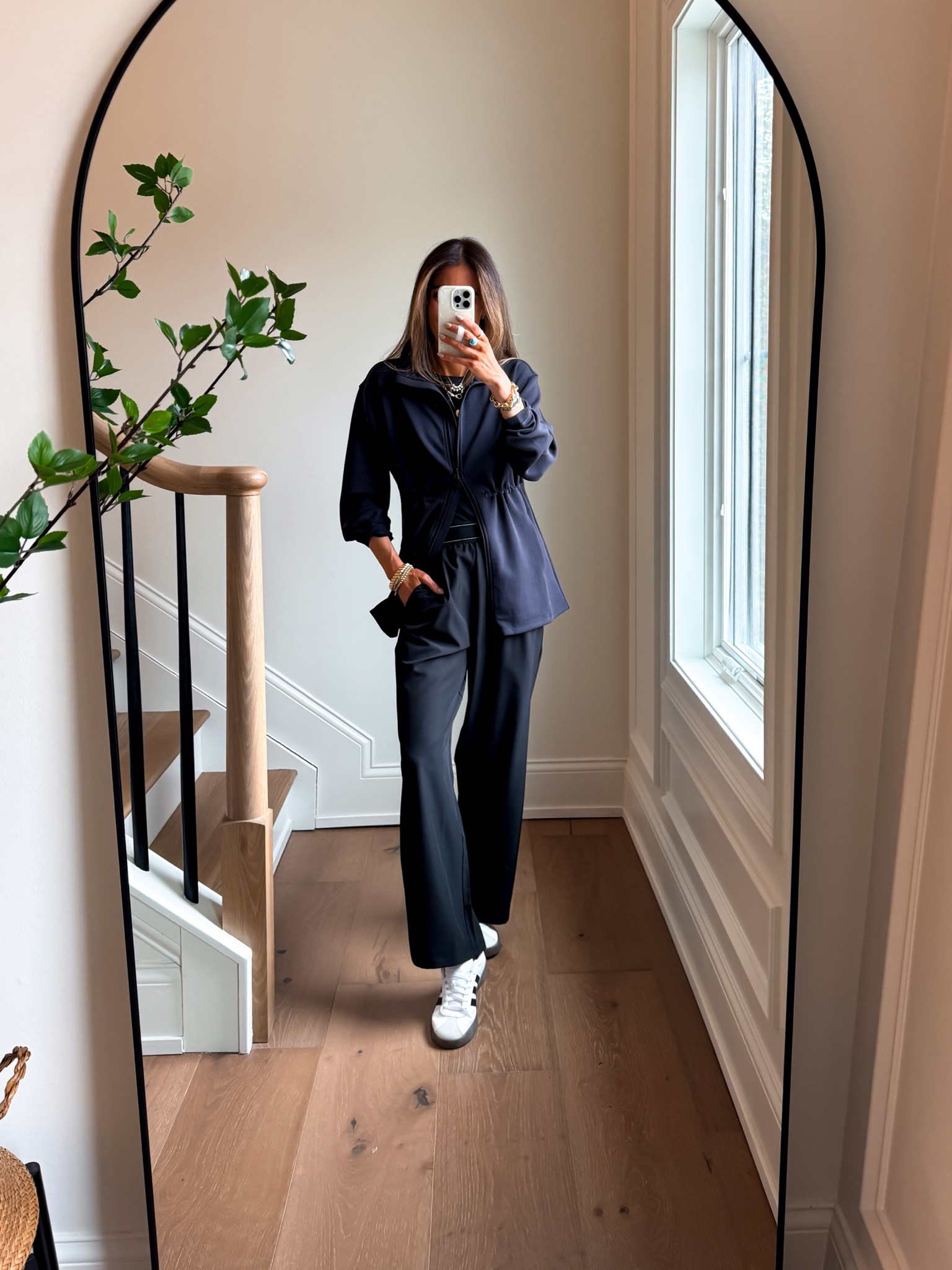 Wearing a small athletic pants, jacket and xsmall built in bra top underneath. 

Airport outfit | travel outfit | Amazon two piece set | Amazon outfit | Amazon travel outfit | travel fits | spring break outfits 

#LTKActive #LTKTravel #LTKootd