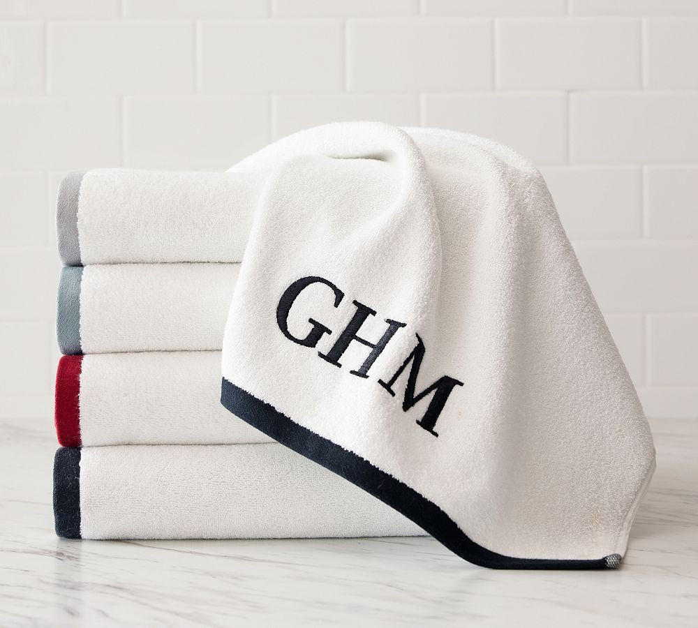 Border Edge Towel | Pottery Barn (US)