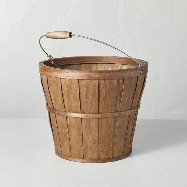 Wood Harvest Basket Brown - Hearth & Hand™ with Magnolia | Target