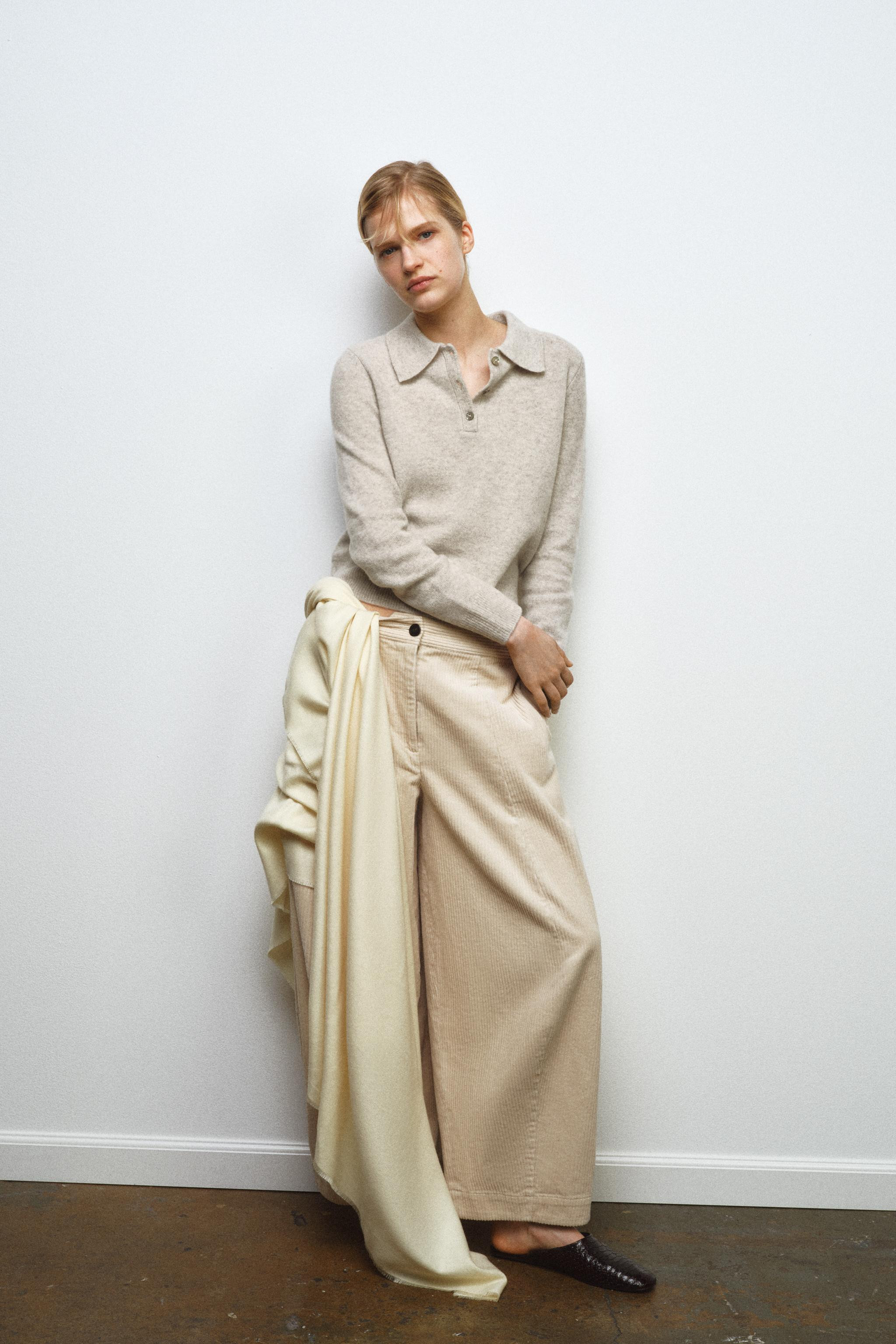 PLAIN 100% WOOL POLO | Zara US