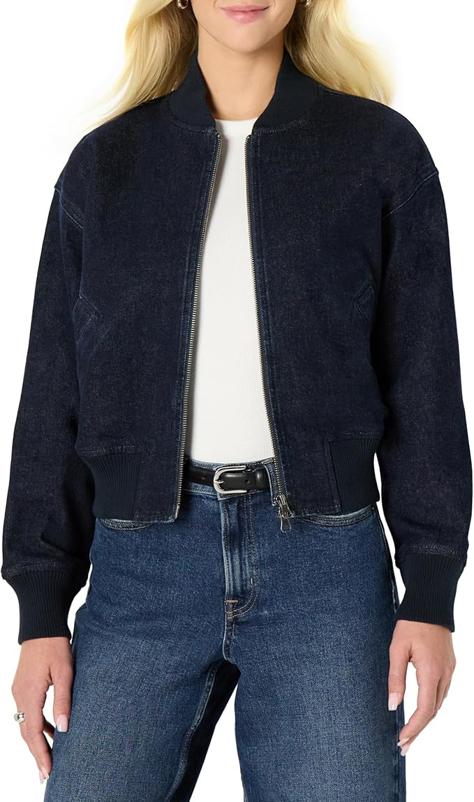 Amazon Essentials Women's Relaxed-Fit Bomber Jacket | Amazon (US)