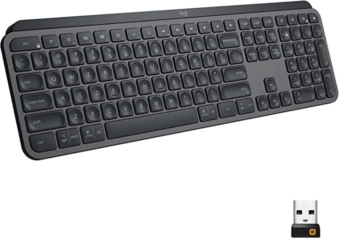 Logitech MX Keys Advanced Wireless Illuminated Keyboard, Tactile Responsive Typing, Backlighting,... | Amazon (US)
