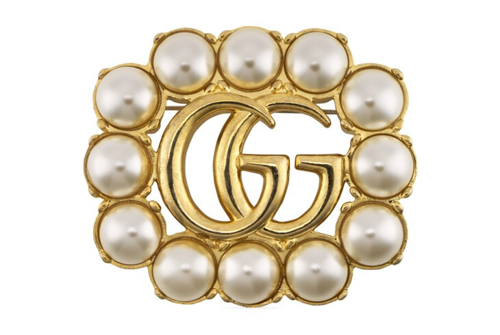 Gucci Pearl Double G brooch | Gucci (US)