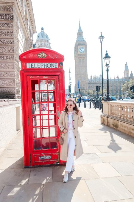 •Darling I fancy you 🇬🇧 

Photo tip 📸: My favorite photo spot in London! This is a classic photo with both a telephone booth, Big Ben, and parliament. This is just a bit off to the side across from Westminster Abbey.• 

#LTKtravel