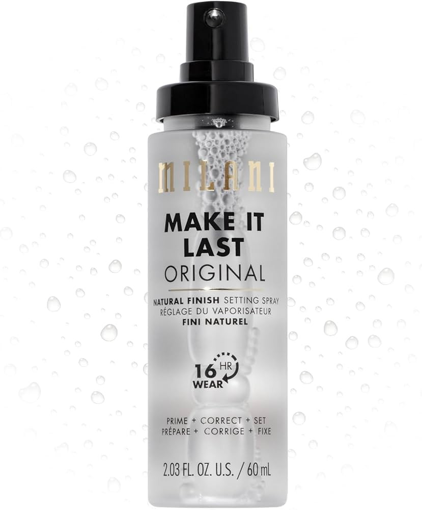 Milani Make It Last Original - Natural Finish 3-in-1 Setting Spray and Primer- Prime + Correct + ... | Amazon (US)