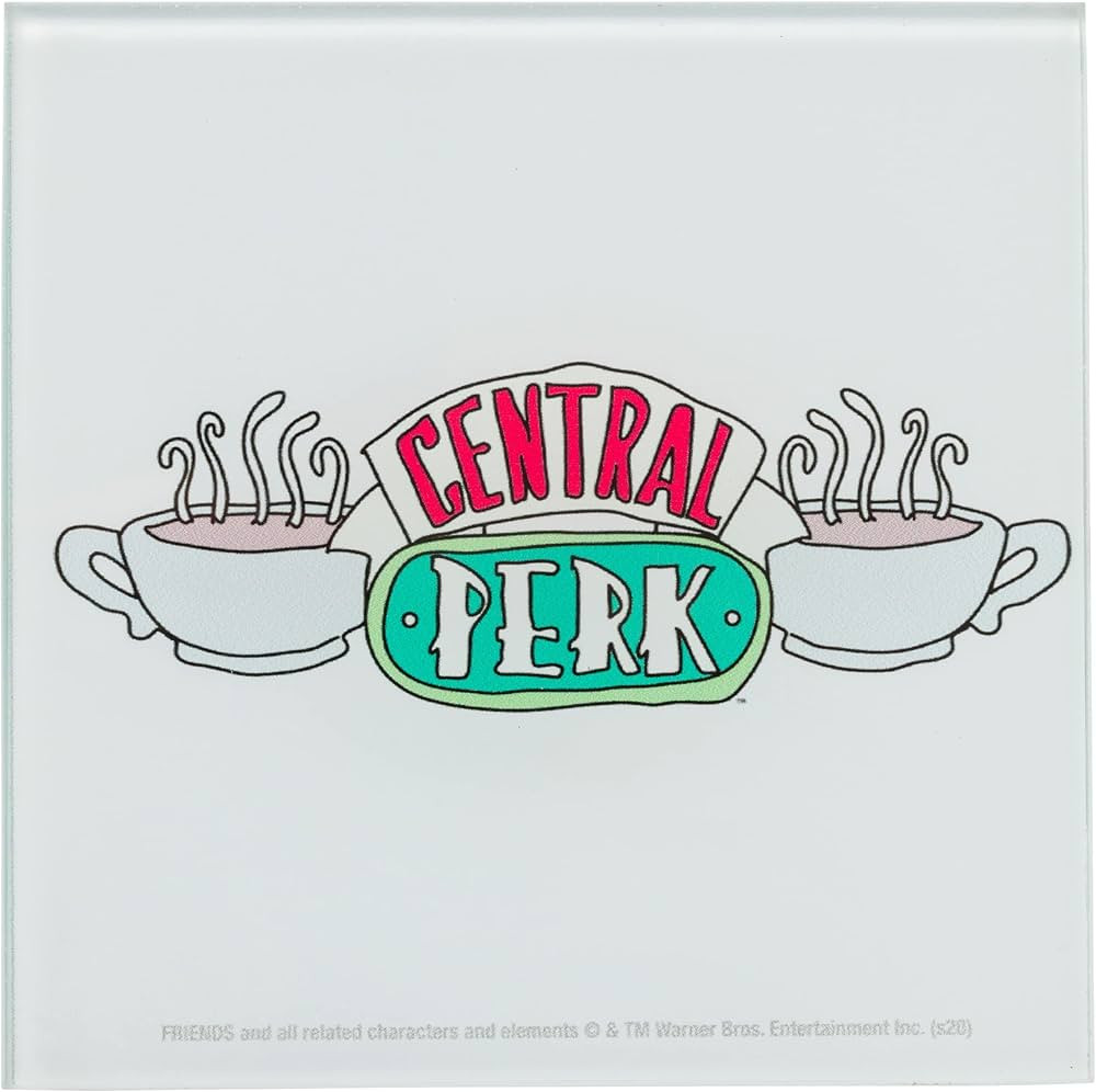 Central Perk Doodle Logo 4-piece Glass | Amazon (US)