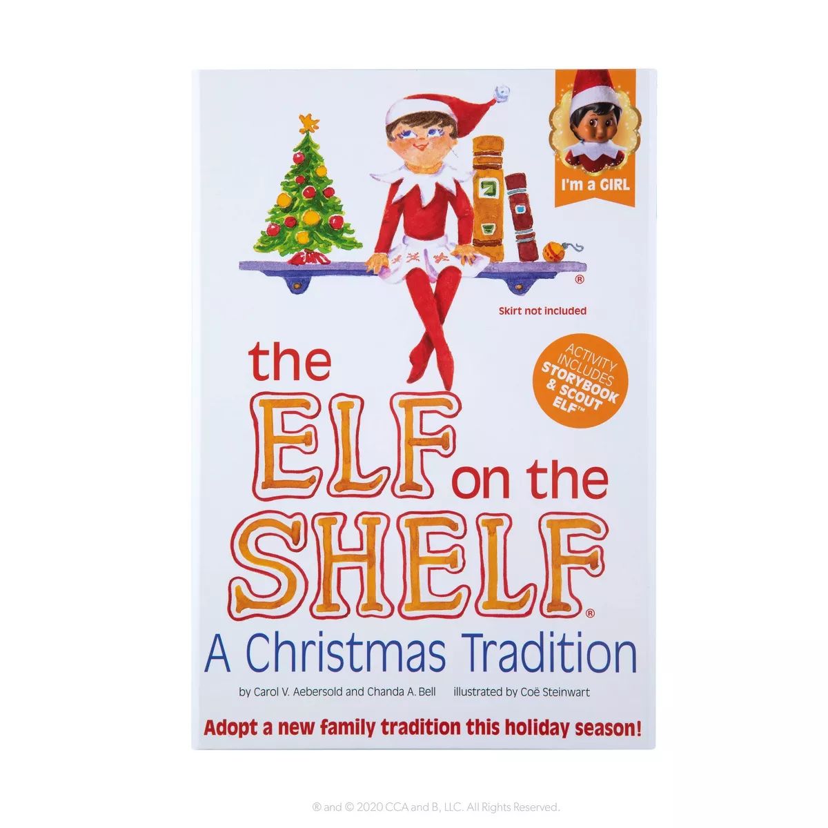 The Elf on the Shelf - Brown Eye Girl Elf - by Chanda Bell (Hardcover) | Target