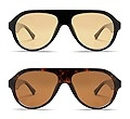VANLINKER Retro Aviator Polarized Sunglasses for Men Women Trendy 70s Vintage Plastic Frame Sun G... | Amazon (US)