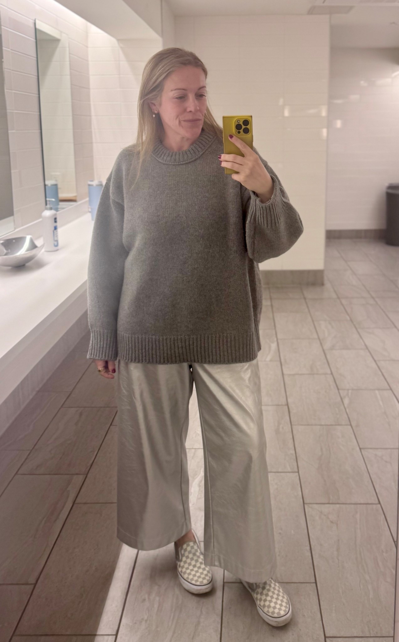 that time of year, where you can wear metallic silver pants to work

#LTKOver40 #LTKMidsize #LTKHoliday