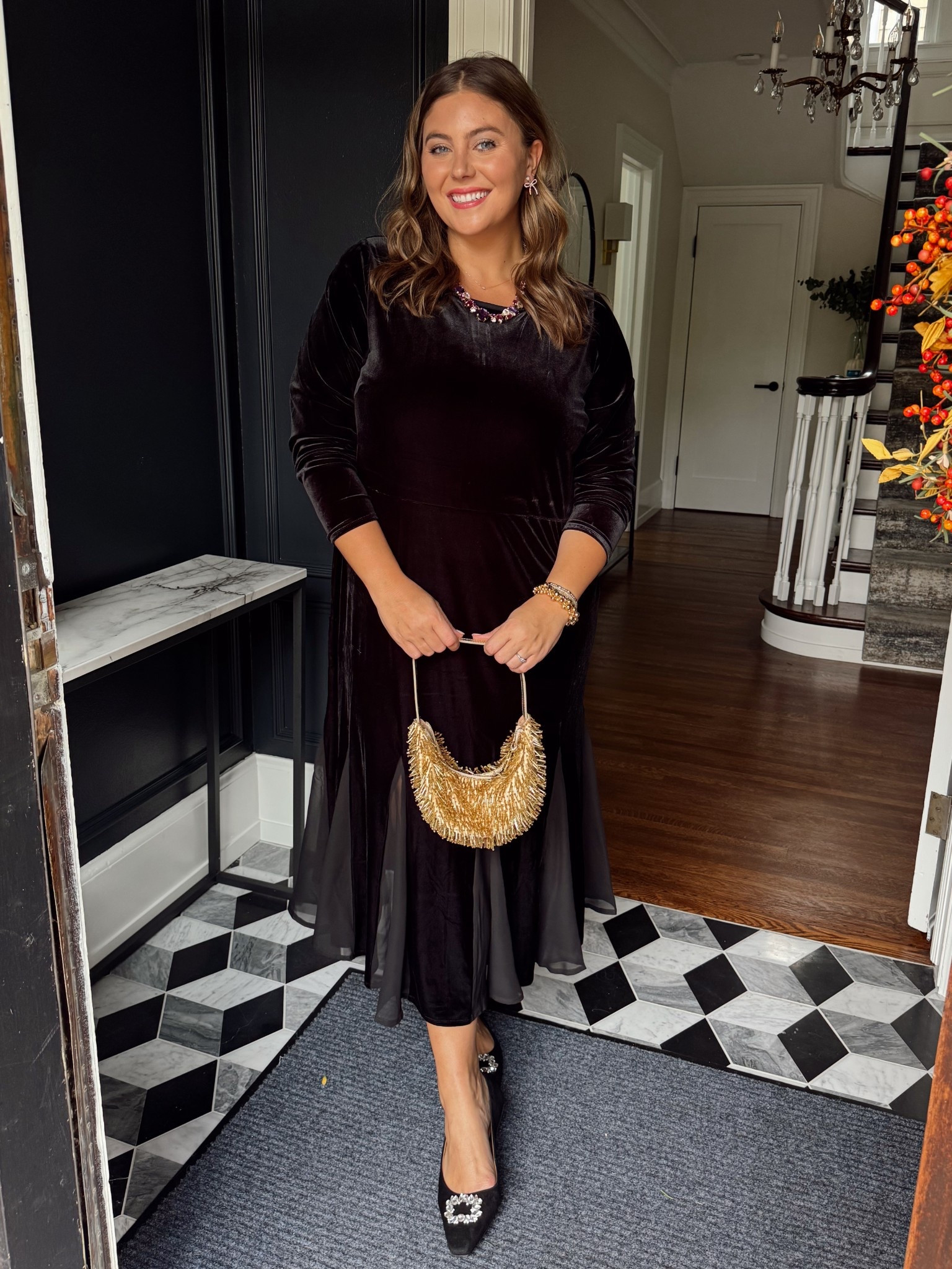 Holiday outfit inspo - holiday dress - wearing size 18. Sized in misses, plus, and petite. Sharing more from my recent try-on with Talbots! 

#LTKPlusSize #LTKHoliday #LTKStyleTip