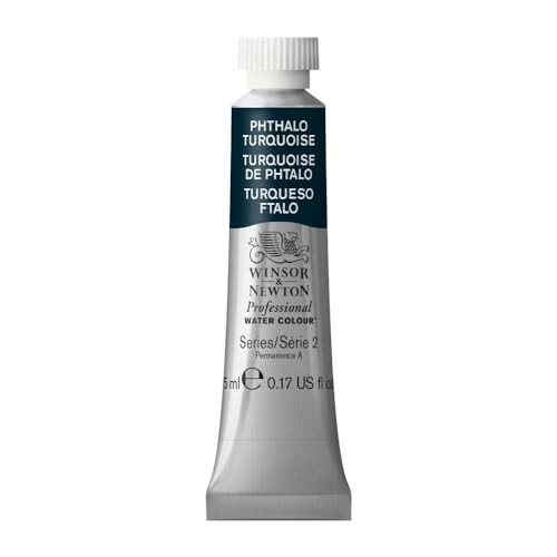 Winsor & Newton Professional Watercolor, 5ml (0.17-oz) Tube, Phthalo Turquoise | Amazon (US)