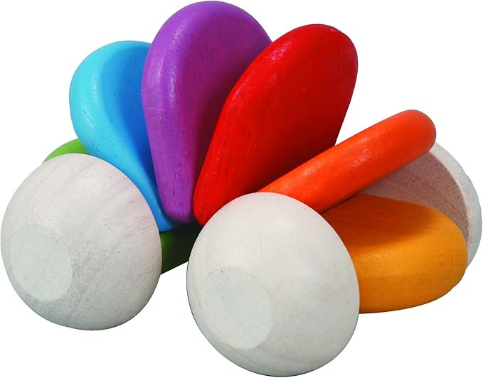 PlanToys Wooden Baby Car Toy (5229) | Rainbow Color Collection |Sustainably Made from Rubberwood ... | Amazon (US)
