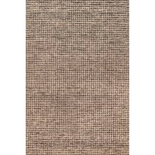 Melrose Checked Wool Brown 9 ft. x 12 ft. Area Rug | The Home Depot