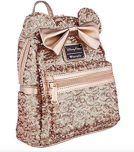 Disney Loungefly Rose Gold Sequin Backpack | Amazon (US)