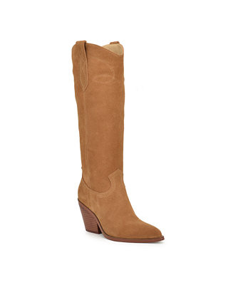 Nine West Women's Smash Stacked Block Heel Cowboy Boots - Macy's | Macy's