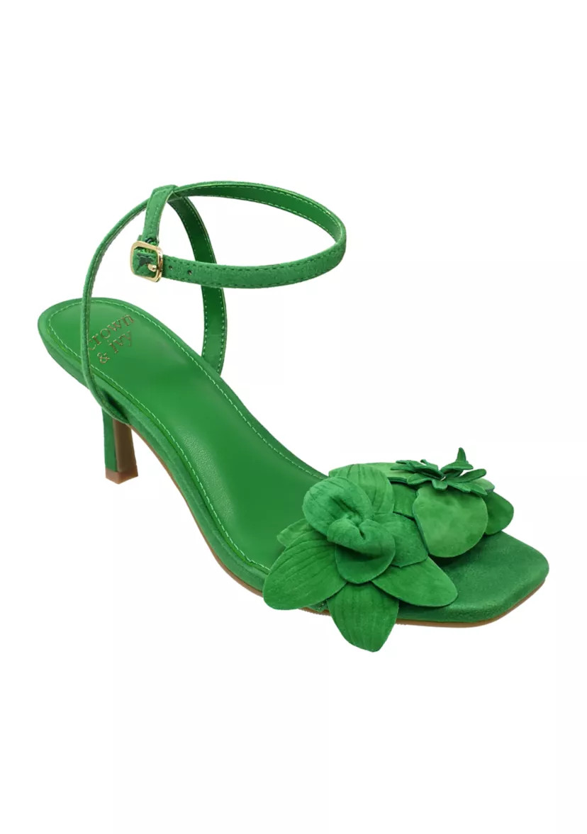 Larissa Flower Heeled Sandals | Belk