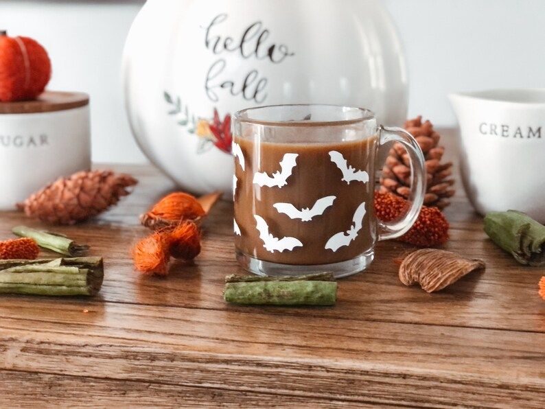 Halloween Bat Mug Bat Coffee Mug Spooky Coffee Mug | Etsy | Etsy (US)
