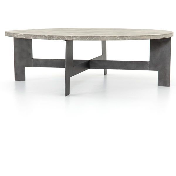 Round Coffee Table With Iron | Scout & Nimble