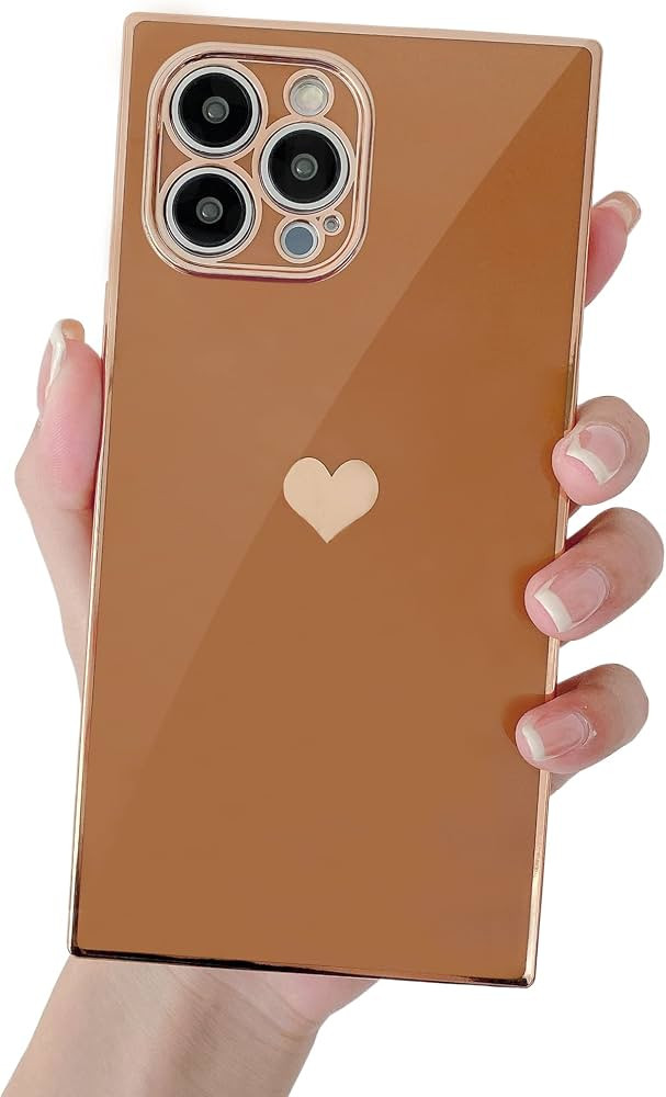 iPhone 13 Pro Case Square, Tzomsze Cute Cases Full Camera Lens Protection, Reinforced Corners TPU... | Amazon (US)