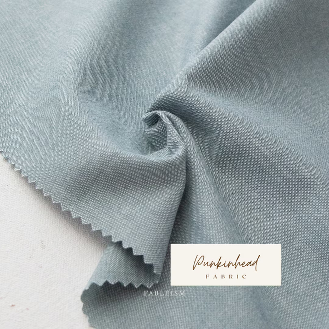 Fableism Everyday Chambray Quilting Fabric Ether Blue Gray Green - Etsy | Etsy (US)