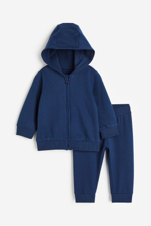 2-piece sweatshirt set - Dark grey - Kids | H&M GB | H&M (UK, MY, IN, SG, PH, TW, HK)