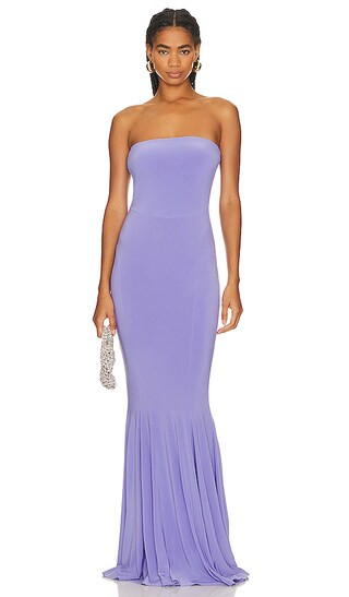 Strapless Fishtail Gown in Lilac | Revolve Clothing (Global)