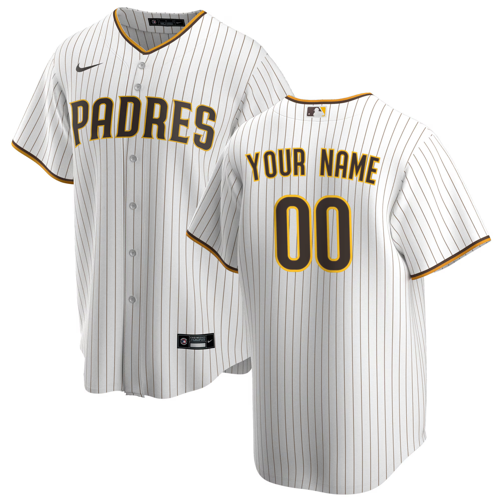 Men's San Diego Padres Nike White Home Replica Custom Jersey | MLB Shop