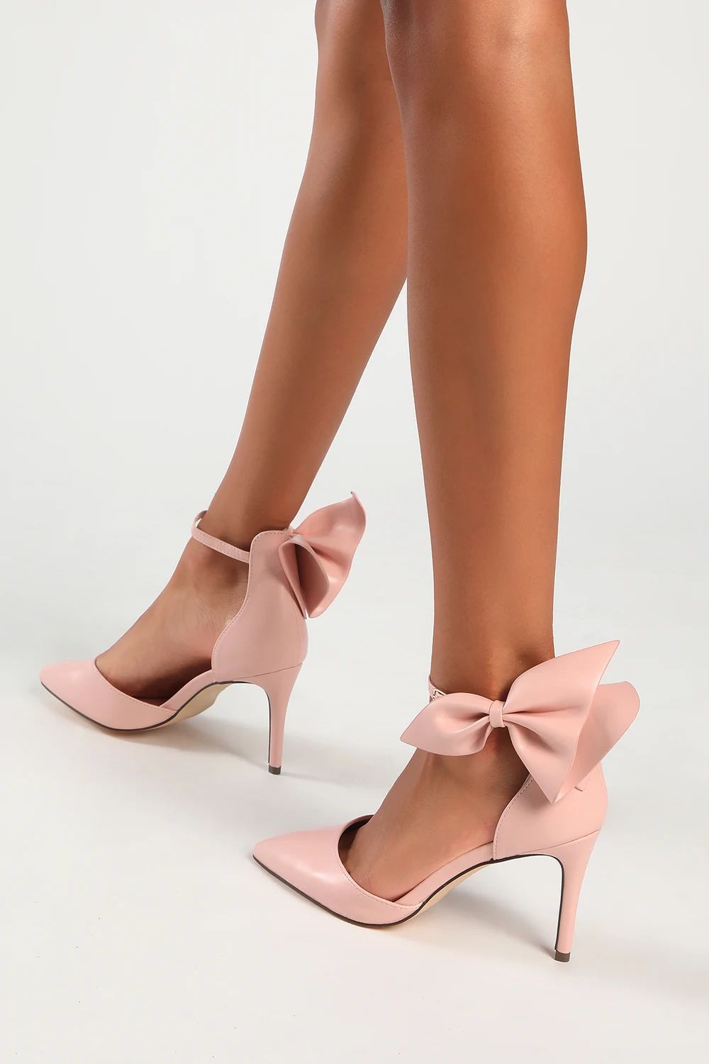 Lizaa Pink Bow Ankle Strap Pumps | Lulus (US)
