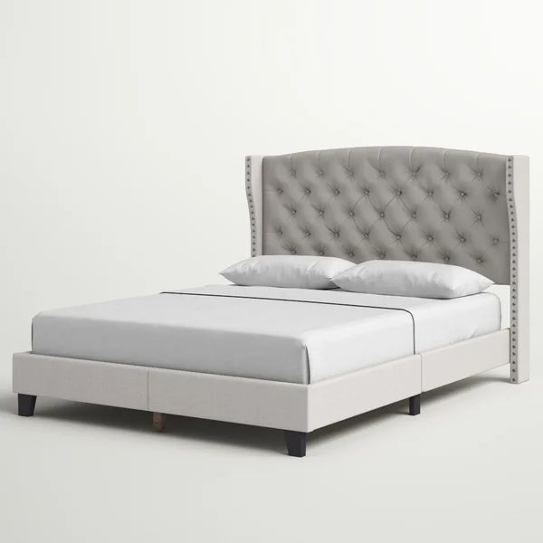 Fort Calhoun Tufted Upholstered Low Profile Platform Bed | Wayfair North America