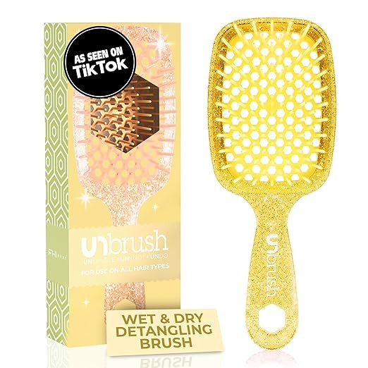 FHI Heat UNbrush Detangling Brush for Pain-Free Brushing on All Wet or Dry Hair Types — Durable... | Amazon (US)