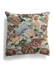 Made In Usa 22x22 Flossie Floral Tapestry Oversized Pillow | TJ Maxx