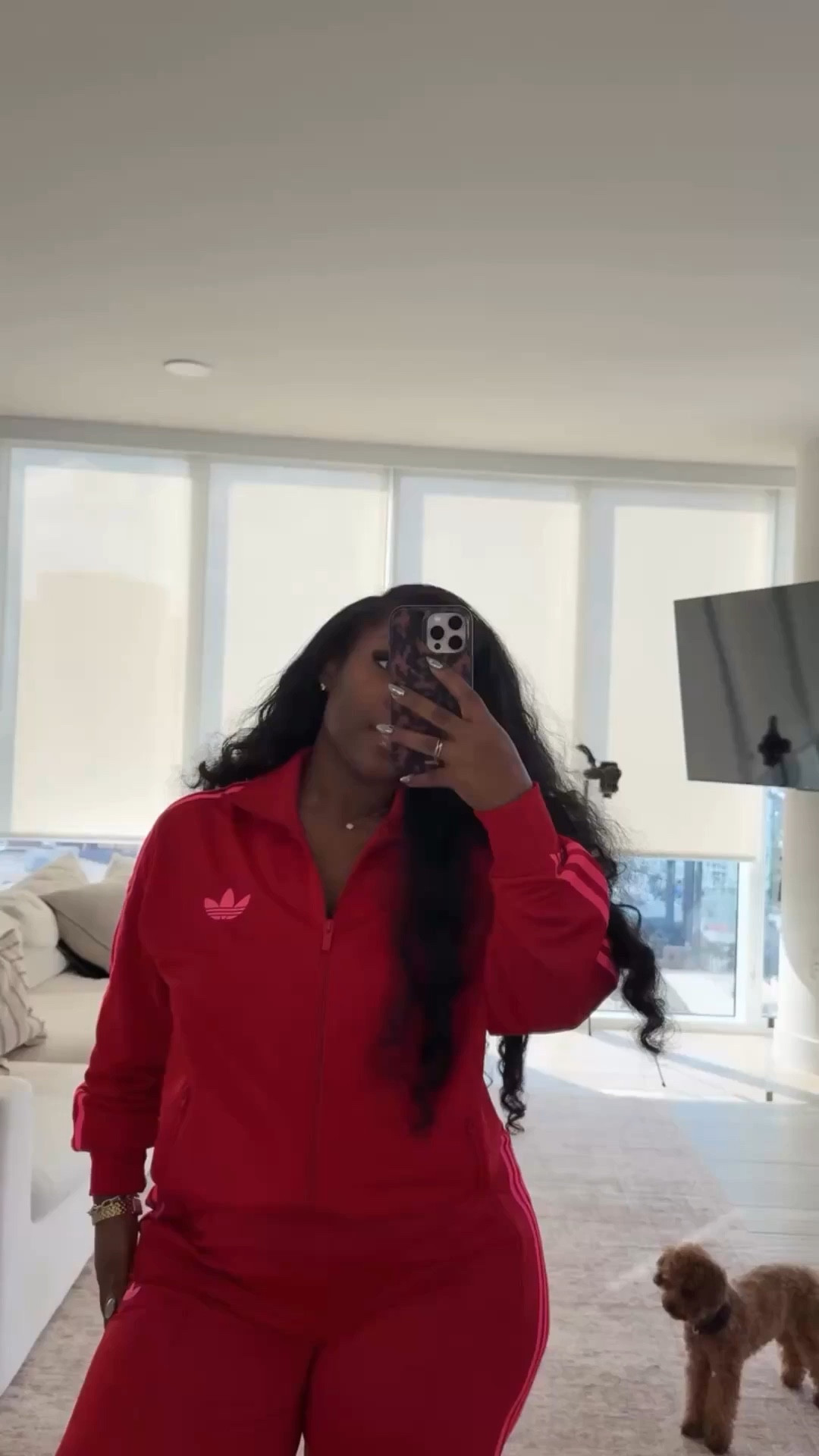 Love the colors on this set from adidas! 

UP TO 25% OFF at Adidas right now! 💝 

Pants are low stock - Wearing a size L

Adidas sale, matching set, sweat set, athleisure, valentines outfits women, Emmy Petit 

#LTKSaleAlert #LTKMidsize #LTKPetite