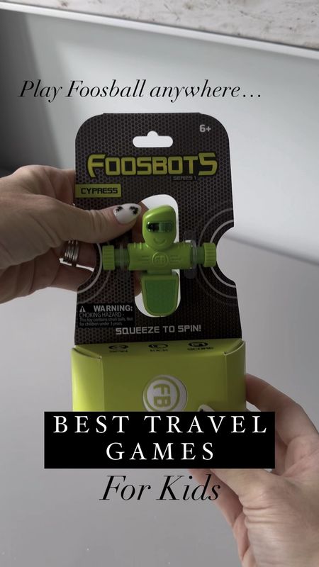 Birthday gift ideas for kids, travel edition.  We love these pocket size puzzles perfect for travel or on the go.  Build problem solving skills and concentration while having fun.  Great to take along on the plane or out to dinner,  We also love these foosbots, you can turn any table into a foosball game.  All great gifts for boys.

#giftsforboys #birthdaygiftideas #toysforboys #onthegoactivities #travelgames #kidstravelactivities #onthegogames #kidstravelentertainment

#LTKtravel #LTKkids #LTKVideo