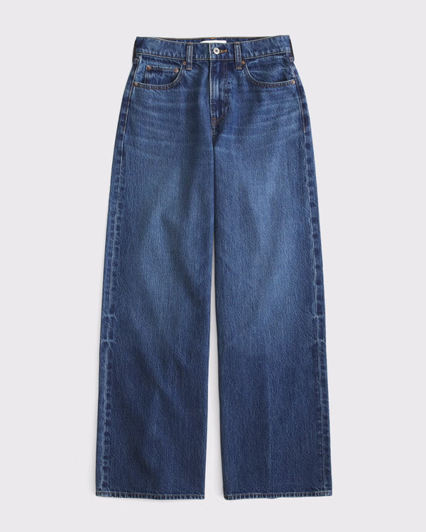 Curve Love High Rise Wide Leg Jean | Abercrombie & Fitch (US)