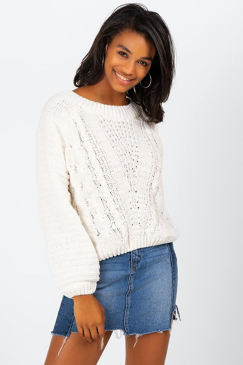 Jacynda Balloon Sleeve Sweater | Francesca’s Collections