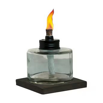 TIKI Inches Mixed Material Votive Glass Citronella Tabletop torch | Lowe's