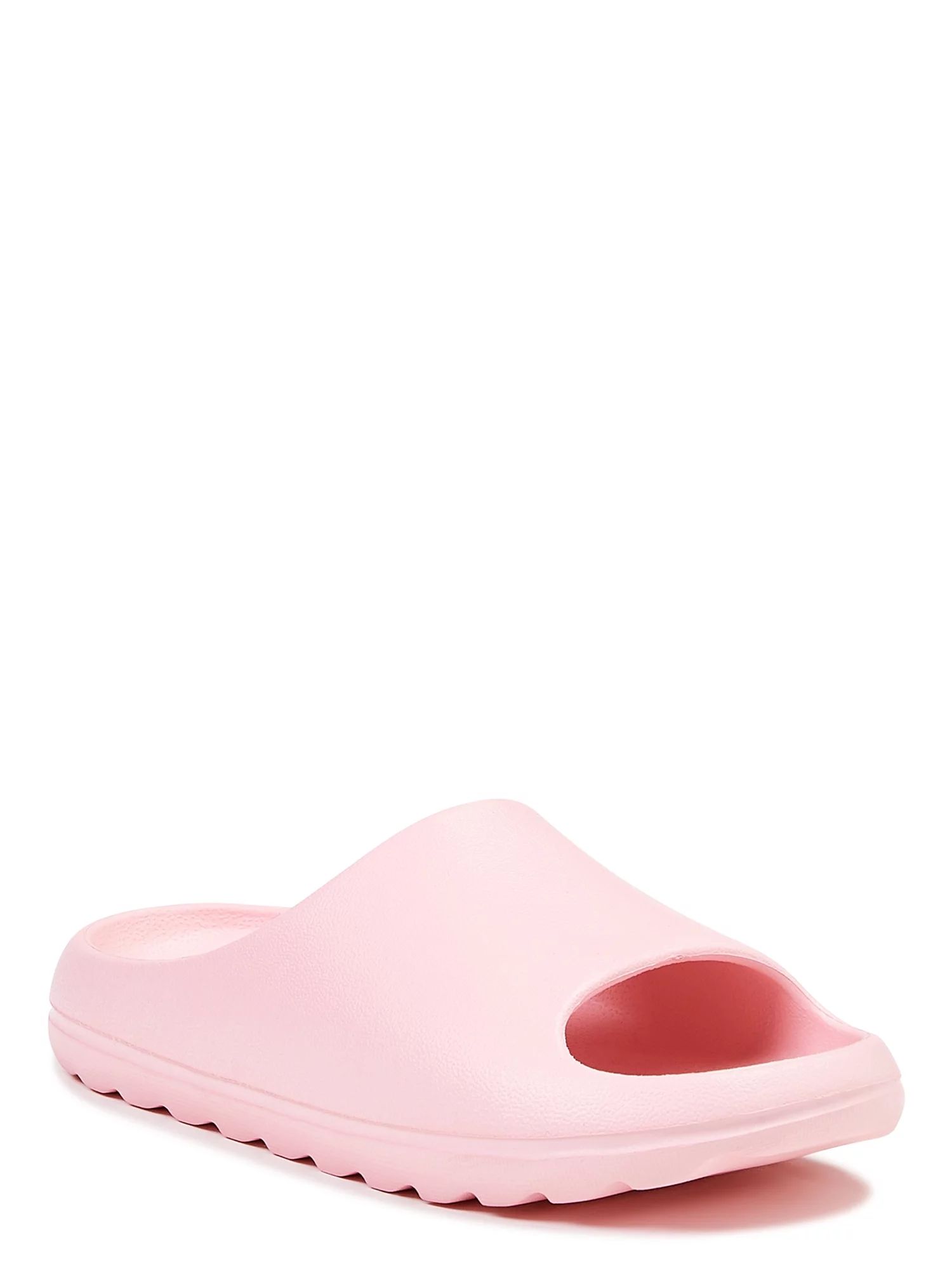 Wonder Nation Girls Molded Slide Sandals, Sizes 13/1-6 - Walmart.com | Walmart (US)