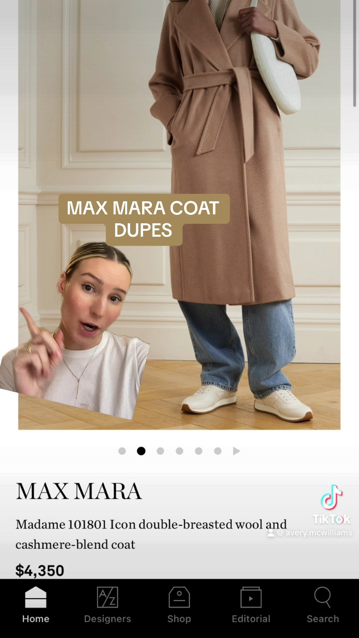 Max mara coat dupes
Designer inspired
Designer dupes
Christmas wishlist ideas
Warm coats
Outerwear
Comfy
Cozy
Blanket coats
Under $150
Under $200
Under $500
On sale
Cashmere blend
Wool coat
Get the look for less
Nordstrom rack finds
Abercrombie jackets
Long coat
Brown
Soft jacket
Trench coat
Puffer jacket
•
Fall decor
Fall outfits
Work outfit
Jeans
Fall wedding
Maternity
Nashville
Halloween
Living room
Coffee table
Travel
Bedroom
Barbie outfit
Pink dress
Teacher outfits
White dress
Gifts for him
For her
Gift idea
Gift guide
Cocktail dress
White dress
Country concert
Eras tour
Taylor swift concert
Sandals
Nashville outfit
Outdoor furniture
Nursery
Festival
Spring dress
Baby shower
Travel outfit
Under $50
Under $100
Under $200
On sale
Vacation outfits
Revolve
Wedding guest
Dress
Swim
Work outfit
Cocktail dress
Floor lamp
Rug
Console table
Jeans
Work wear
Bedding
Luggage
Coffee table
Jeans
Gifts for him
Gifts for her
Lounge sets
Earrings 
Bride to be
Bridal
Engagement 
Graduation
Luggage
Romper
Bikini
Dining table
Coverup
Farmhouse Decor
Ski Outfits
Primary Bedroom	
GAP Home Decor
Bathroom
Nursery
Kitchen 
Travel
Nordstrom Sale 
Amazon Fashion
Shein Fashion
Walmart Finds
Target Trends
H&M Fashion
Plus Size Fashion
Wear-to-Work
Beach Wear
Travel Style
SheIn
Old Navy
Asos
Swim
Beach vacation
Summer dress
Hospital bag
Post Partum
Home decor
Disney outfits
White dresses
Maxi dresses
Summer dress
Vacation outfits
Beach bag
Abercrombie on sale
Graduation dress
Bachelorette party
Nashville outfits
Baby shower
Swimwear
Business casual
Home decor
Bedroom inspiration
Toddler girl
Patio furniture
Bridal shower
Bathroom
Amazon Prime
Overstock
#LTKseasonal #competition #LTKFestival #LTKBeautySale #LTKxAnthro #LTKunder100 #LTKunder50 #LTKcurves #LTKFitness #LTKFind #LTKxNSale  #LTKHoliday #LTKGiftGuide #LTKshoecrush #LTKsalealert #LTKbaby #LTKstyletip #LTKtravel #LTKswim #LTKeurope #LTKbrasil #LTKfamily #LTKkids #LTKhome #LTKbeauty #LTKmens #LTKitbag #LTKbump #LTKworkwear #LTKwedding #LTKaustralia #LTKU #LTKover40 #LTKparties #LTKmidsize #LTKfindsunder100 #LTKfindsunder50 #LTKSale

#LTKstyletip #LTKVideo #LTKSeasonal