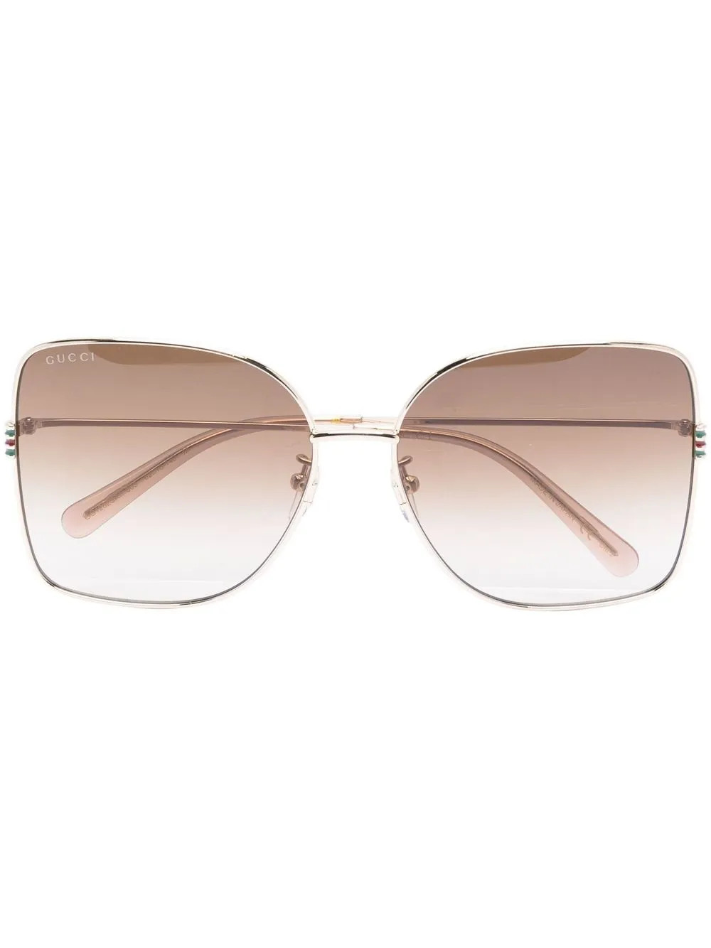 Gucci Eyewear Lunettes De Soleil à Monture Oversize - Farfetch | Farfetch Global