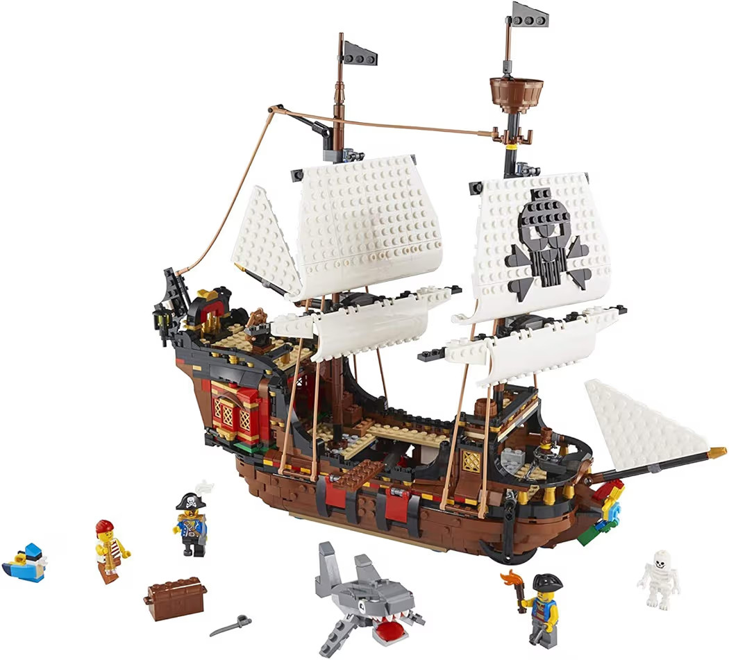 LEGO Creator 3 in 1 Pirate Ship Building Set, Kids can Rebuild The Pirate Ship into an Inn or Sku... | Amazon (US)