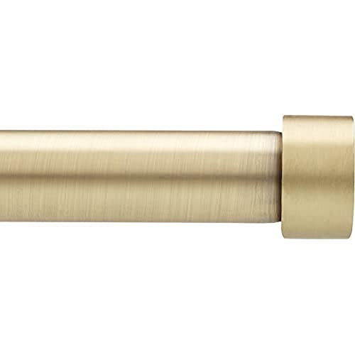 Umbra Cappa Curtain Rod, Includes 2 Matching Finials, Brackets & Hardware, 36 to 66-Inches, Brass | Amazon (US)