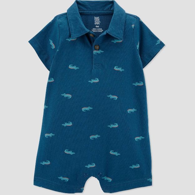Baby Boys' Alligator Romper - Just One You® made by carter's Navy | Target