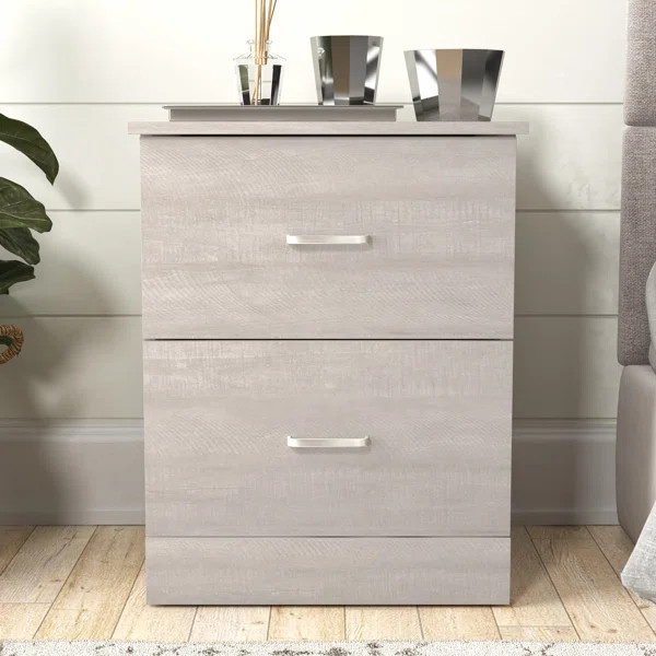 Allyannah 23.6" 2-Drawer Nightstand | Wayfair North America