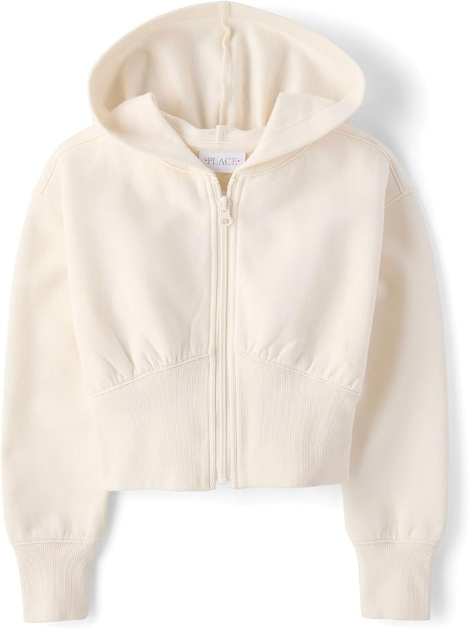 The Children's Place Girls' Active Long Sleeve Premium Fleece Hooded Zip Up | Amazon (US)